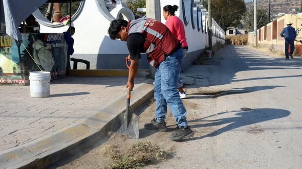 Realizan faena de limpieza y restauración en oficinas de la delegación de San Buenaventura