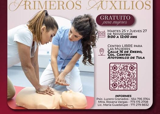 𝗖𝗮𝗽𝗮𝗰𝗶𝘁𝗮𝗰𝗶𝗼́𝗻 𝗴𝗿𝗮𝘁𝘂𝗶𝘁𝗮 𝗱𝗲 𝗣𝗿𝗶𝗺𝗲𝗿𝗼𝘀 𝗔𝘂𝘅𝗶𝗹𝗶𝗼𝘀 𝗽𝗮𝗿𝗮 𝗺𝘂𝗷𝗲𝗿𝗲𝘀