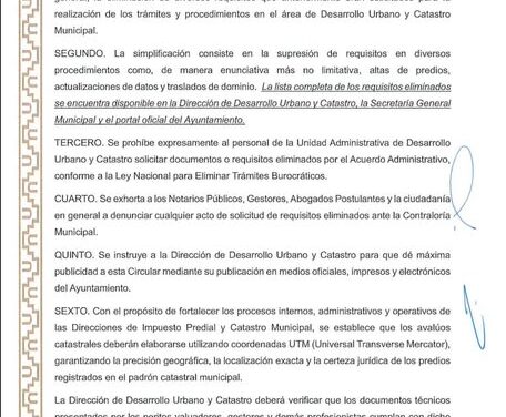 Gobierno de Tula de Allende simplifica trámites en materia catastral y desarrollo urbano