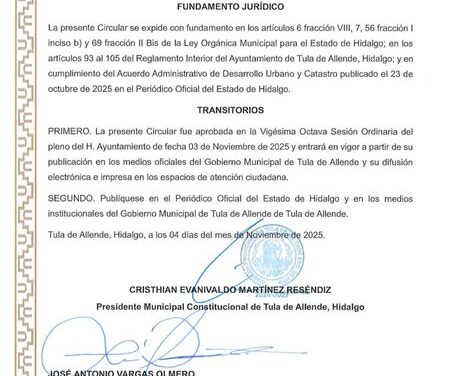 Gobierno de Tula de Allende simplifica trámites en materia catastral y desarrollo urbano