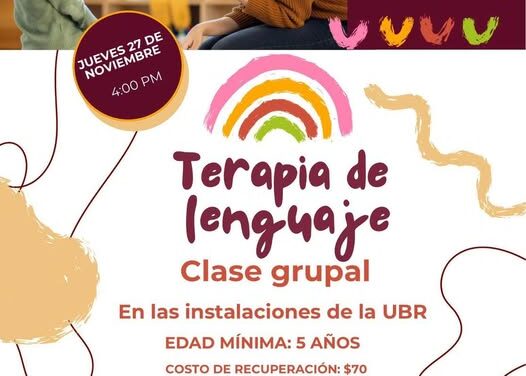 DIF Tepeji invita a la clase de terapia de lenguaje grupal