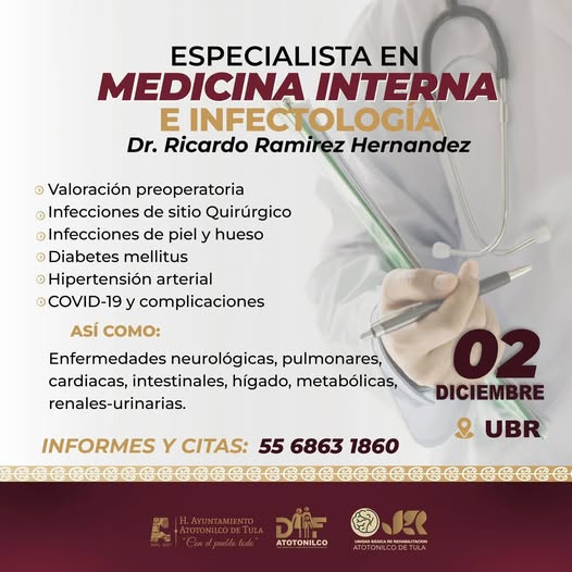 Atención médica especializada en la UBR de Atotonilco de Tula