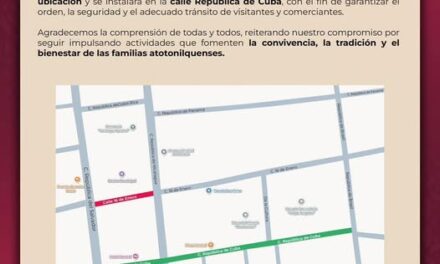 Cerrarán vialidades en Atotonilco de Tula por instalación de villa navideña