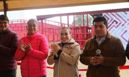 Tania Valdez entrega rehabilitación del rastro municipal