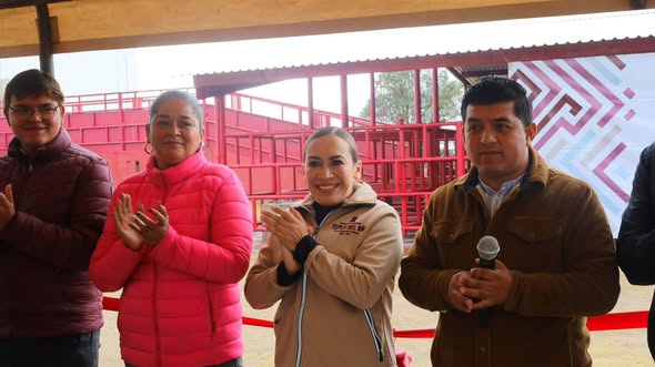 Tania Valdez entrega rehabilitación del rastro municipal