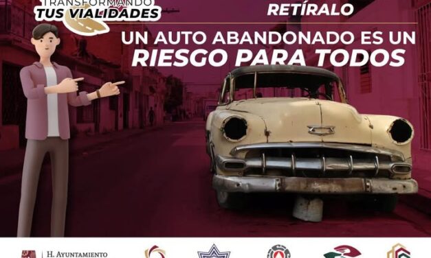 Ayúdanos a mantener las calles seguras retirando unidades en desuso