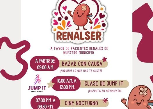 Continúan las actividades de recaudación para enfermos renales en Tepeji del Río