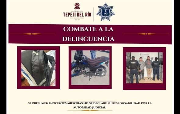 Detienen a dos personas en Tepeji del Río