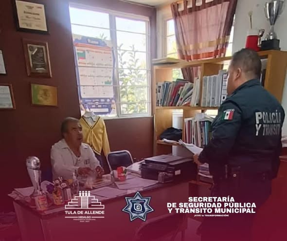 Seguridad Pública de Tula brinda recomendaciones para evitar robos en los planteles aducativos durante el periodo vacacional