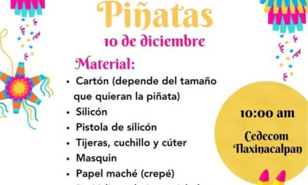 DIF Tepeji te invita a formar parte del Taller de Piñatas