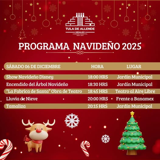 Vive una tarde llena de luz, música y espíritu navideño en Tula de Allende