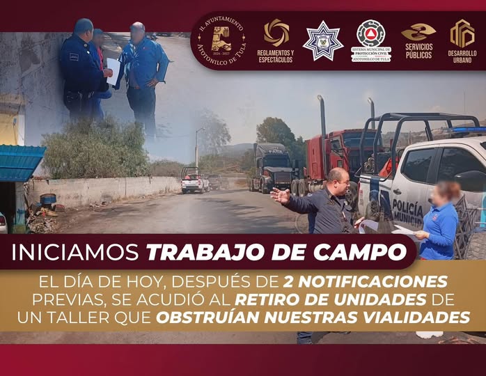 Avanza Programa Transformando Tus Vialidades en Atotonilco de Tula