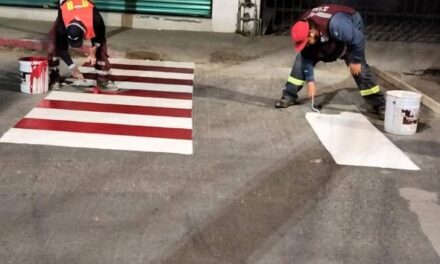 Servicios Públicos de Tepeji realizan trabajos nocturnos para evitar embotellamientos