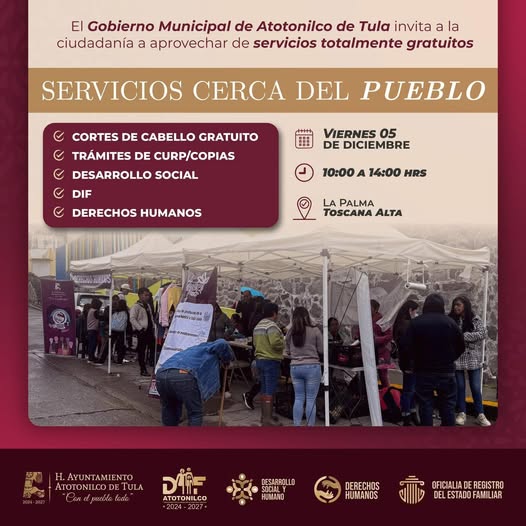 La Jornada de Servicios Públicos ratuitos estará en Toscana Alta