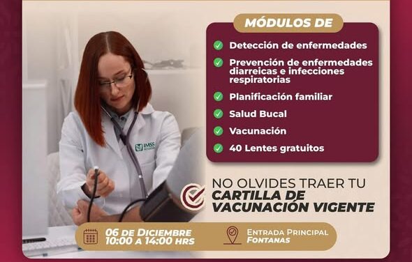 Las Jornadas Salud Contigo estarán en Senderos del Pedregal y Fontanas