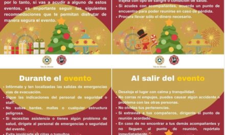 PC Tula emite las siguientes recomendaciones para evitar accidentes y disfrutar del encendido del árbol navideño