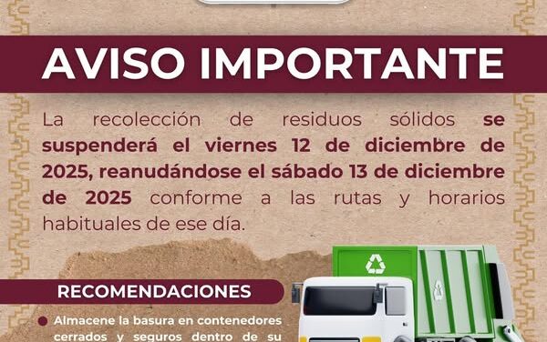 Suspenderán recolección de residuos sólidos en Tula de Allende