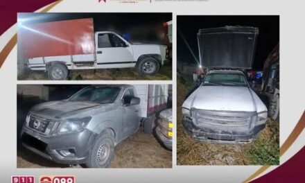 Aseguran más de 6 mil litros de combustible robado, droga y siete vehículos con reporte de robo en Teocalco