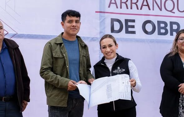 Inician trabajos de construcción de la pavimentación hidráulica de la calle Héroes en Santa María Quelites