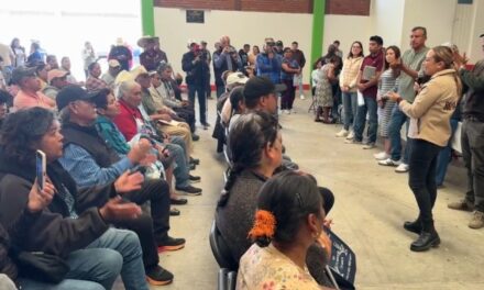 Entrega de apoyos del Programa Invernal en comunidad de Tepeji del Río