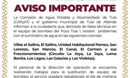 Aviso a la población tulense