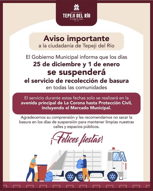 Aviso a los habitantes de Tepeji del Río