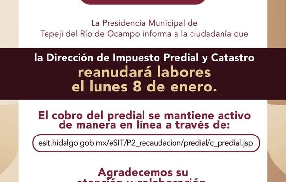 Aún puedes realizar el pago del impuesto predial en Tepeji en línea