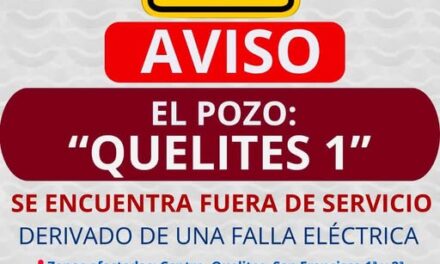 Caamtroh atiende falla en la bomba de agua del pozo Quelites 1