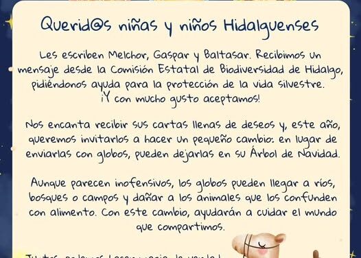 Mensaje Especial de los Reyes Magos para las Niñas y Niños de Hidalgo