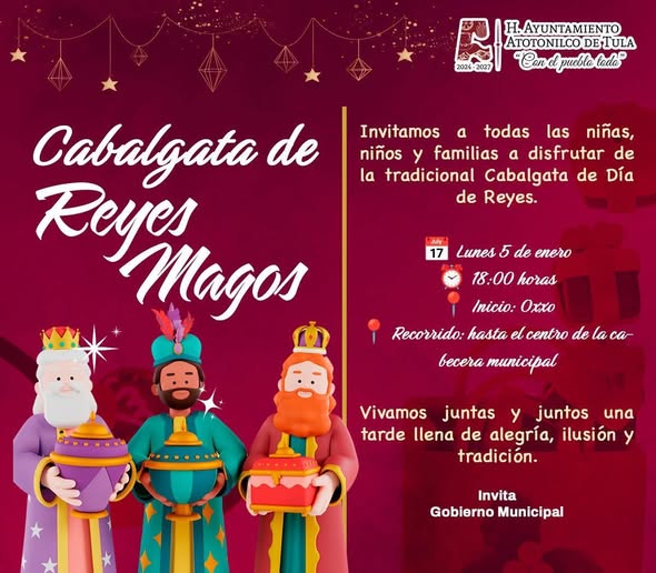 No te pierdas de la Cabalgata de Día de Reyes en Atotonilco de Tula