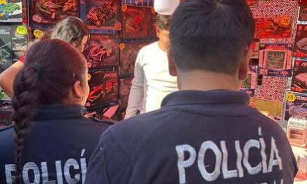 Despliegan operativo de seguridad en la Feria delJuguete en Tula de Allende
