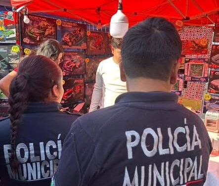 Despliegan operativo de seguridad en la Feria delJuguete en Tula de Allende