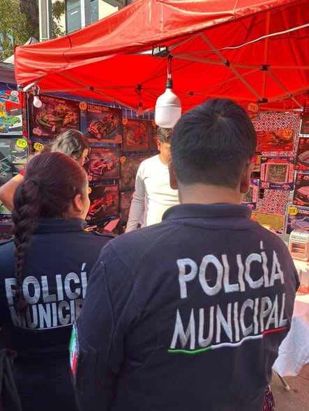 Despliegan operativo de seguridad en la Feria delJuguete en Tula de Allende