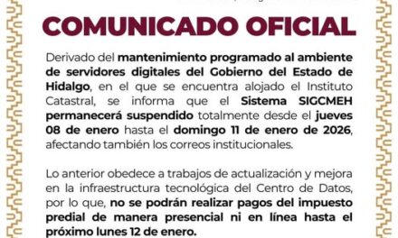 Gobierno de Tula de Allende emite el siguiente comunicado