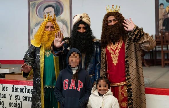 Partida de Rosca de Reyes en la Comunidad de Santa María Magdalena