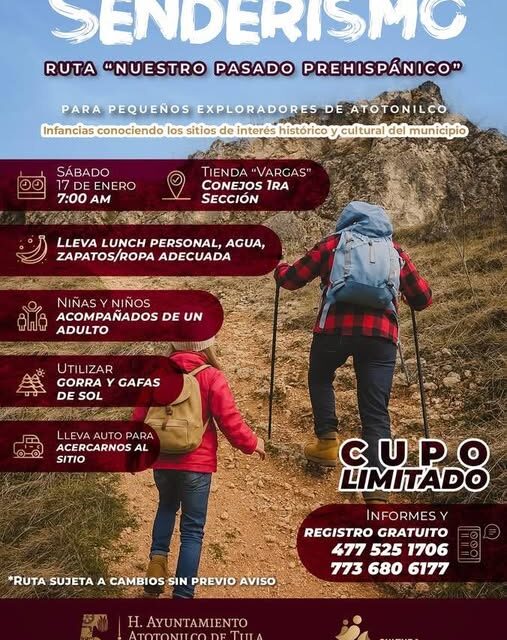 Senderismo para pequeños exploradores de Atotonilco de Tula