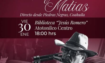 Bluesman Melquiades Matias se presentará en Atotonilco de Tula