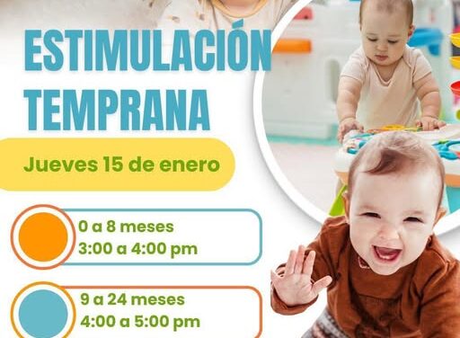 Si tienes un bebé de 0 a 24 meses traélo a estimulación temprana en las instalaciones de la UBR Tepeji