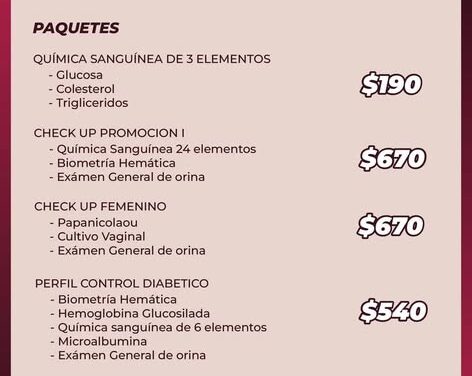 Aprovecha los precios accesibles en estudios de laboratorio en Atotonilco de Tula
