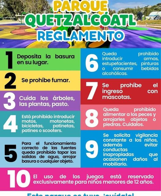 Conoce el reglamento del Parque Quetzalcóatl en Tula de Allende