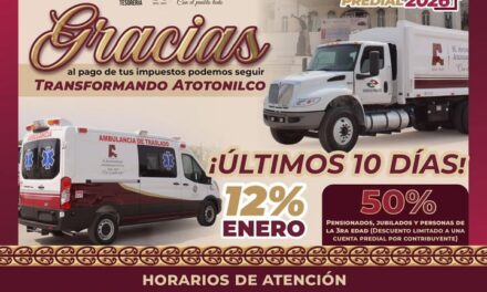 Tu contribución se refleja en acciones para Atotonilco de Tula