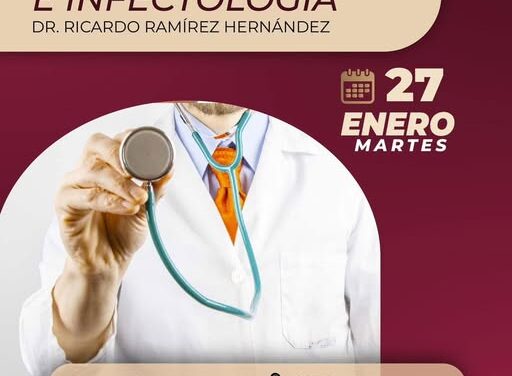 Especialista en Medicina Interna e Infectología estará dando consultas en Atotonilco de Tula