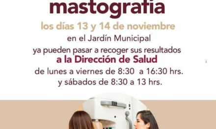 Listos resultados de mastografías en Tepeji del Río