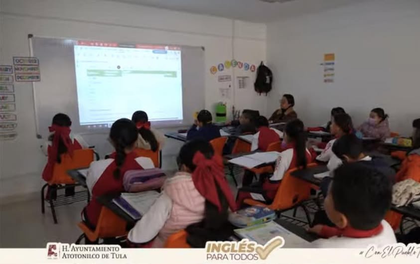 Atotonilco de Tula fortalece la educación con el programa «Inglés para todos» en escuelas primarias