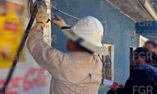FGR ejecuta cateo en Tepeji del Río por aprovecho ilícito de energía eléctrica
