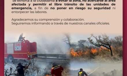 Bomberos de Atotonilco de Tula atienden reporte de incendio