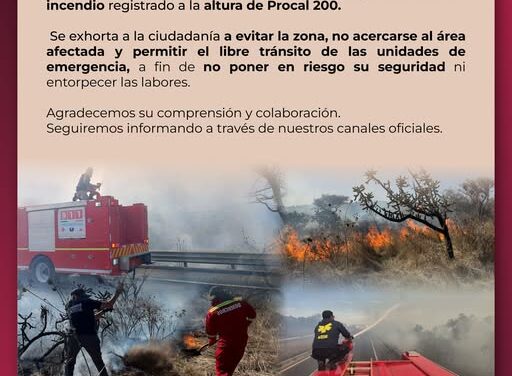 Bomberos de Atotonilco de Tula atienden reporte de incendio
