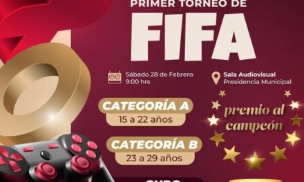 El Gobierno Municipal de Atotonilco de Tula invita a participar en el Primer Torneo de FIFA