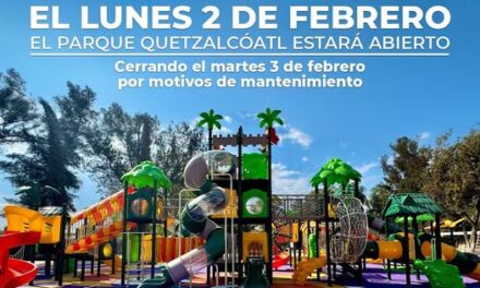 Este 2 de febrero, las instalaciones del Parque Quetzálcoatl permanecerán abiertas