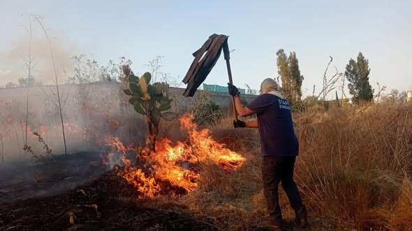 Bomberos de Tepeji atienden tres reportes de pastos secos